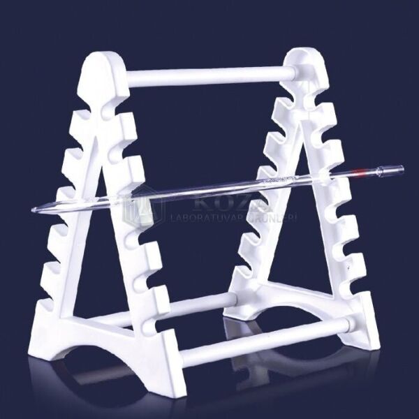 ISOLAB 022.02.001 pipet standı - P.P - yatay  (1 adet )