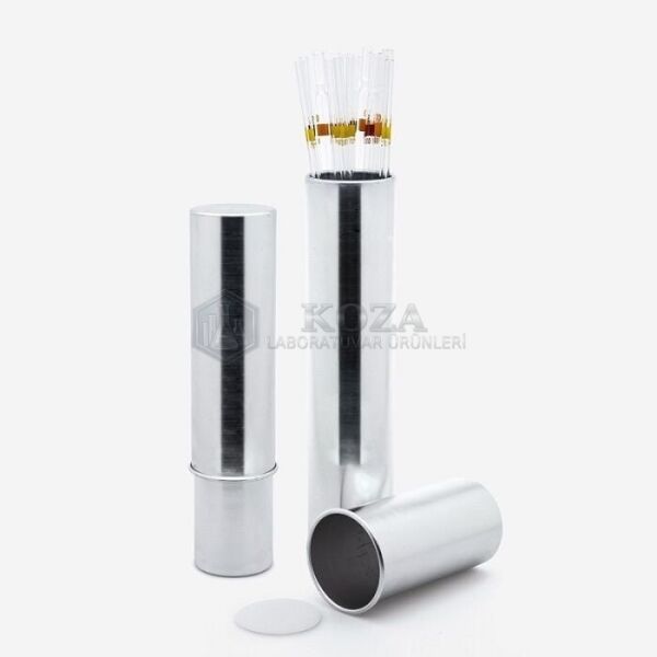 ISOLAB 022.03.003 pipet kutusu - aluminyum - 60 mm çap - 280 / 420 mm H (1 adet )