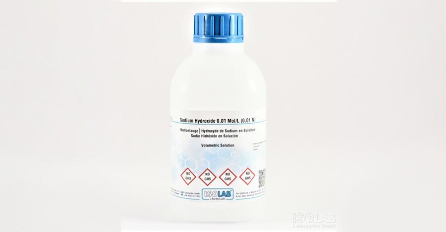 ISOLAB 969.19V.1000 sodyum hidroksit 0,01 mol/l (0,01 n) Cas No = 1310-73-2