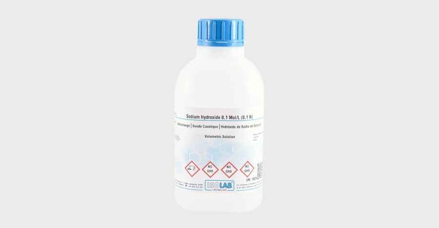 ISOLAB 969.20V.1000 sodyum hidroksit 0,1 mol/l (0,1 n) Cas No = 1310-73-2