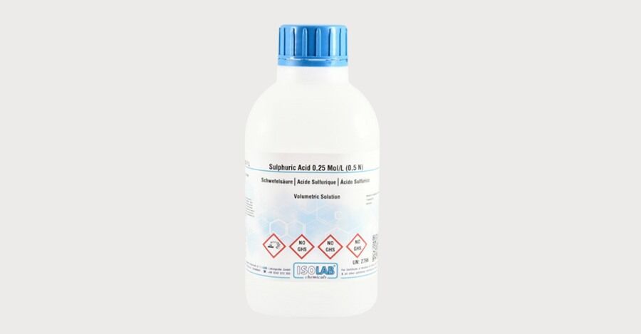 ISOLAB 970.03V.1000 sülfürik asit 0,25 mol/l (0,5 n) Cas No = 7664-93-9
