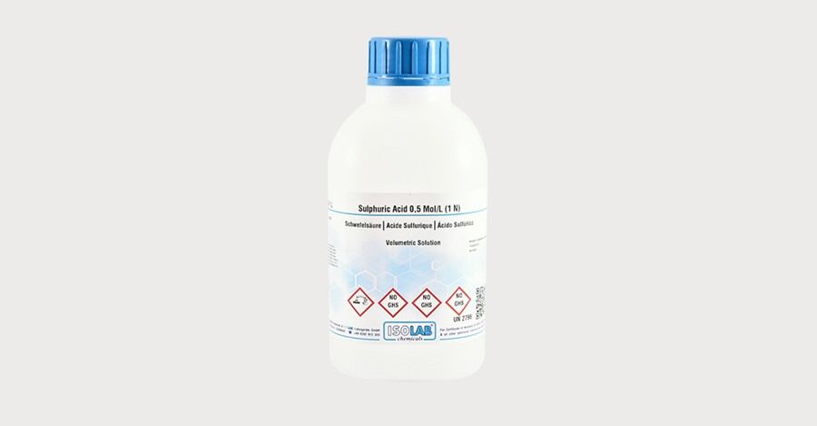 ISOLAB 970.04V.1000 sülfürik asit 0,5 mol/l (1 n) Cas No = 7664-93-9