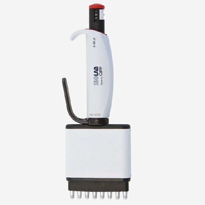 ISOLAB 011.21.300 otomatik pipet - 8 kanal - araştırma amaçlı - 30 - 300 ul (1 adet )