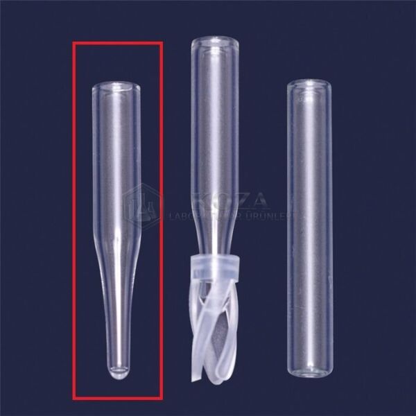 ISOLAB 097.05.106 insert - 0,1 ml - dibi konik - dış çap: 5,0 mm, dış yükseklik: 31,0 mm (100 adet)