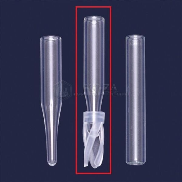ISOLAB 097.05.107 insert - 0,1 ml - P.P yaylı - dış çap: 5,0 mm, dış yükseklik: 29,0 mm (100 adet)