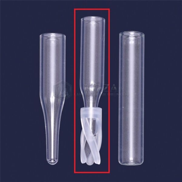 ISOLAB 097.05.111 insert - 0,1 ml - P.P yaylı - dış çap: 5,7 mm, dış yükseklik: 29,0 mm (100 adet)