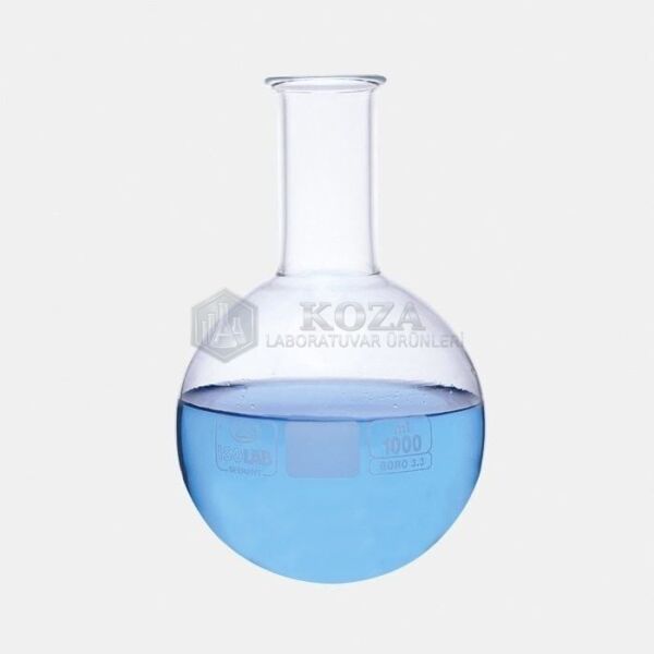 ISOLAB 029.02.100 balon - cam - dibi yuvarlak - 100 ml (10 adet )