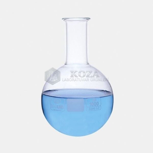 ISOLAB 029.02.906 balon - cam - dibi yuvarlak - 6000 ml (1 adet )