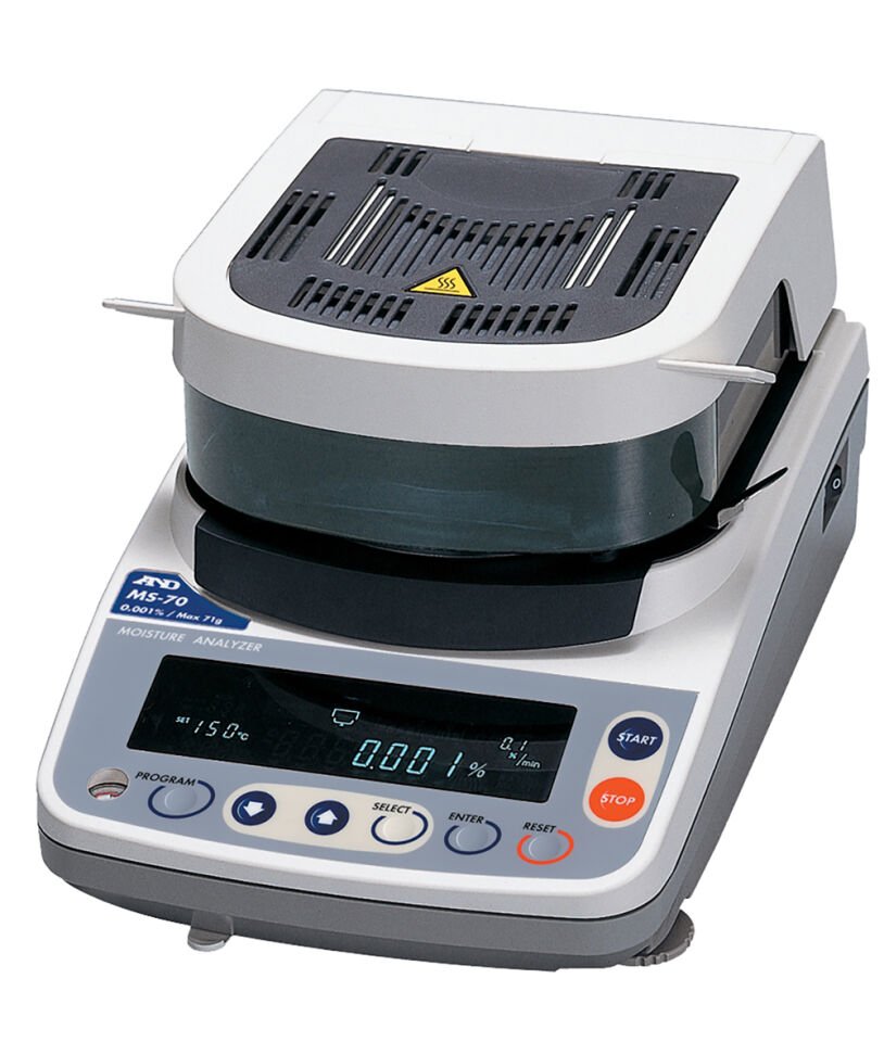 And MS-70 Nem Tayin Cihazı Harici Kalibrasyon - 71 g / 0.0001 g