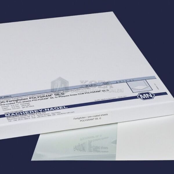 ISOLAB 108.01.001 TLC plaka - 20x20 cm - GLASS tabaka - SIL G - 25 (25 adet)