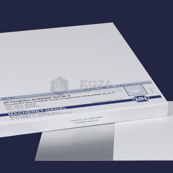 ISOLAB 108.01.015 TLC plaka - 20x20 cm - ALUGRAM ''Xtra'' tabaka - SIL G / UV 254 (25 adet)