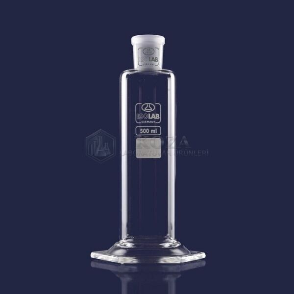 ISOLAB 065.66.901 gaz yıkama şişesi - 1000 ml - dişi şilif 29/32 (1 adet)
